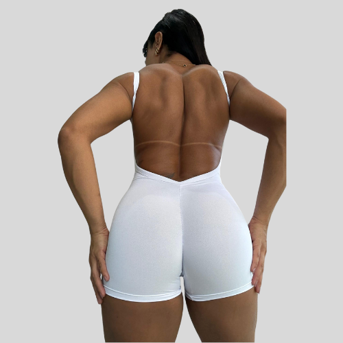 Macacão Curto Branco