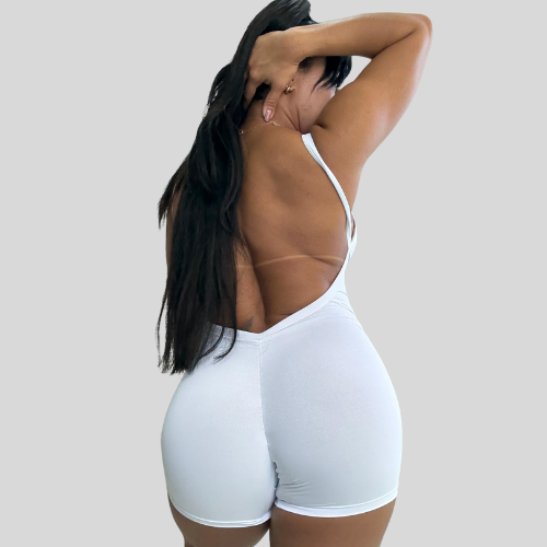 Macacão Curto Branco