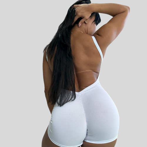 Macacão Curto Branco
