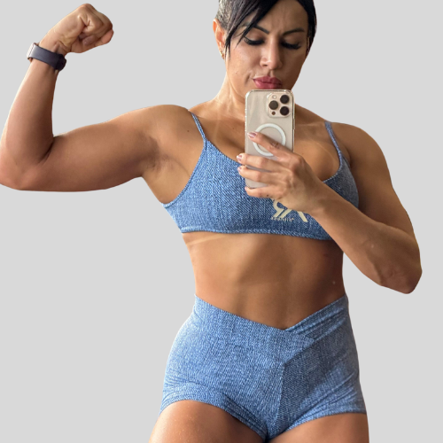 Conjunto jeans Top e Short