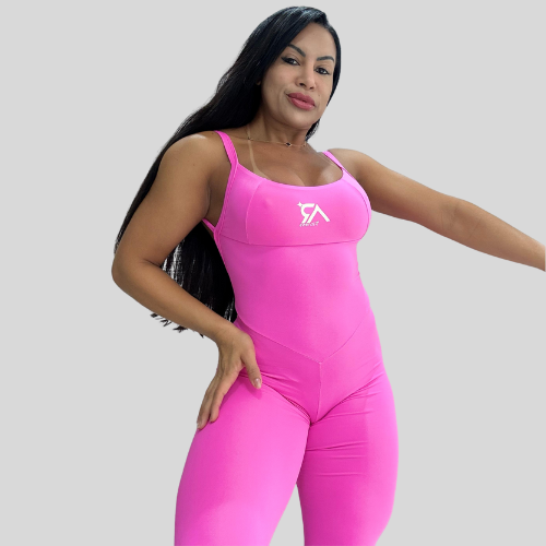 Macacão Longo Rosa