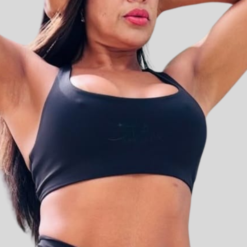 Conjunto Top nadador e short empina