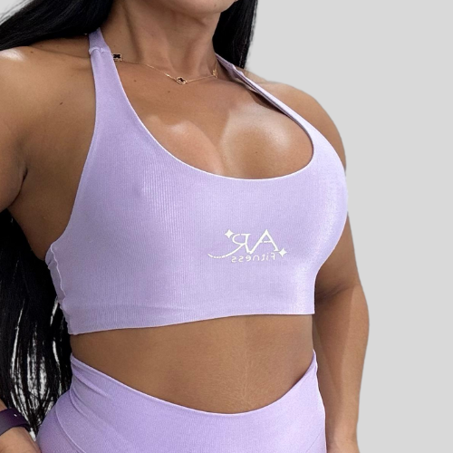 Conjunto Top nadador e calça Lilás