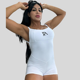 Macacão Curto Branco