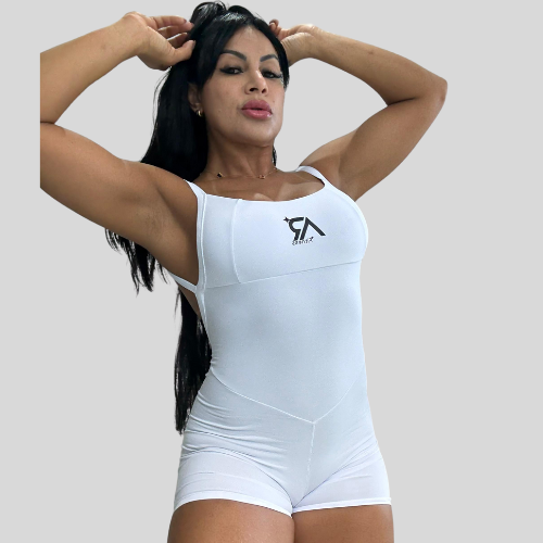 Macacão Curto Branco