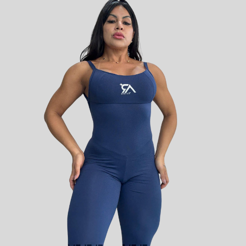 Macacão Longo Azul Marinho
