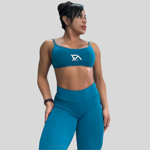 Conjunto Top e Calça Azul