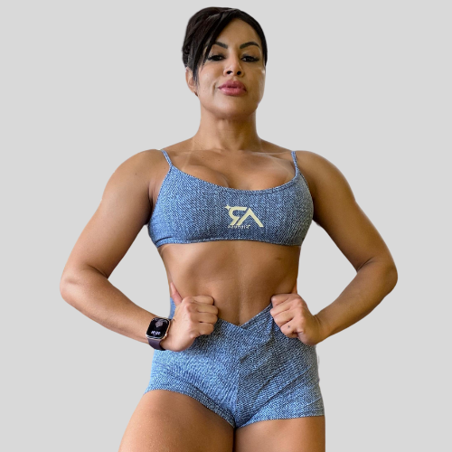 Conjunto jeans Top e Short