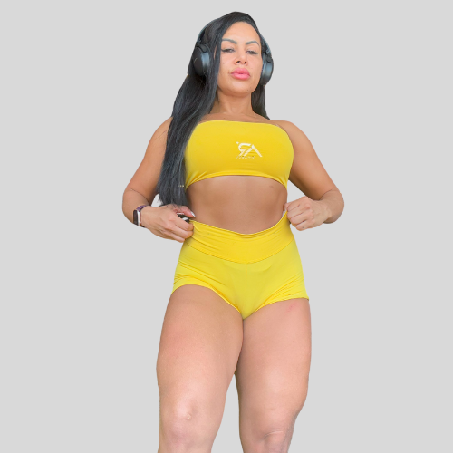 Top Faixa amarelo