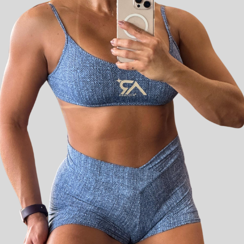 Conjunto jeans Top e Short