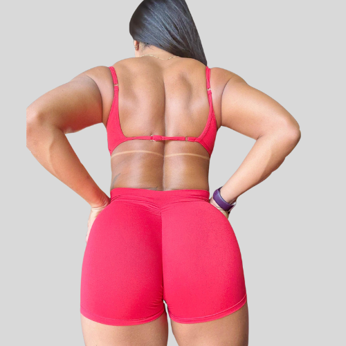 Conjunto Top e Short Vermelho