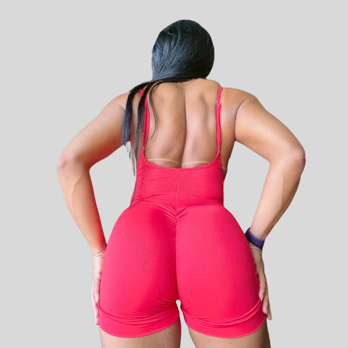Macacão Curto Vermelho