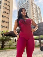 Macacão longo marsala