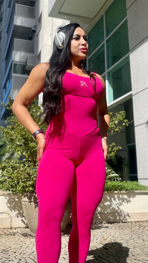 Macacão longo PINK barbie