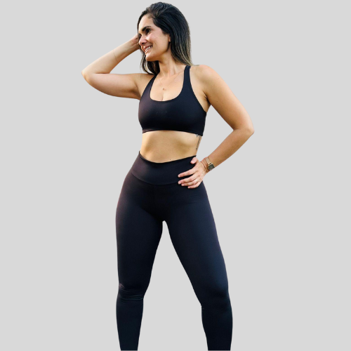 Conjunto Top e calça preta