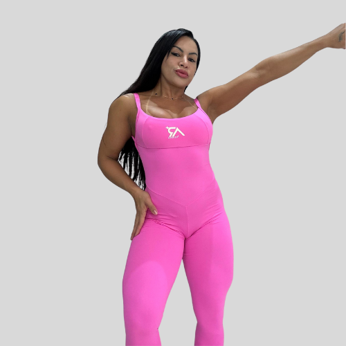 Macacão Longo Rosa