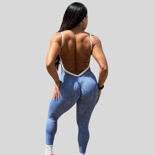 Macacão longo jeans