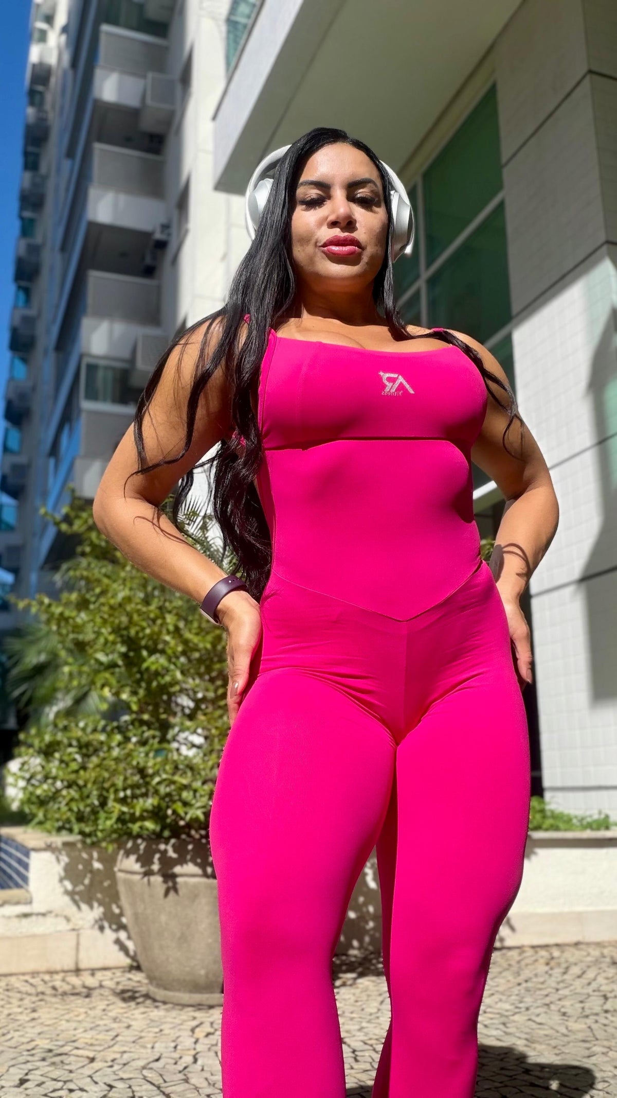 Macacão longo PINK barbie