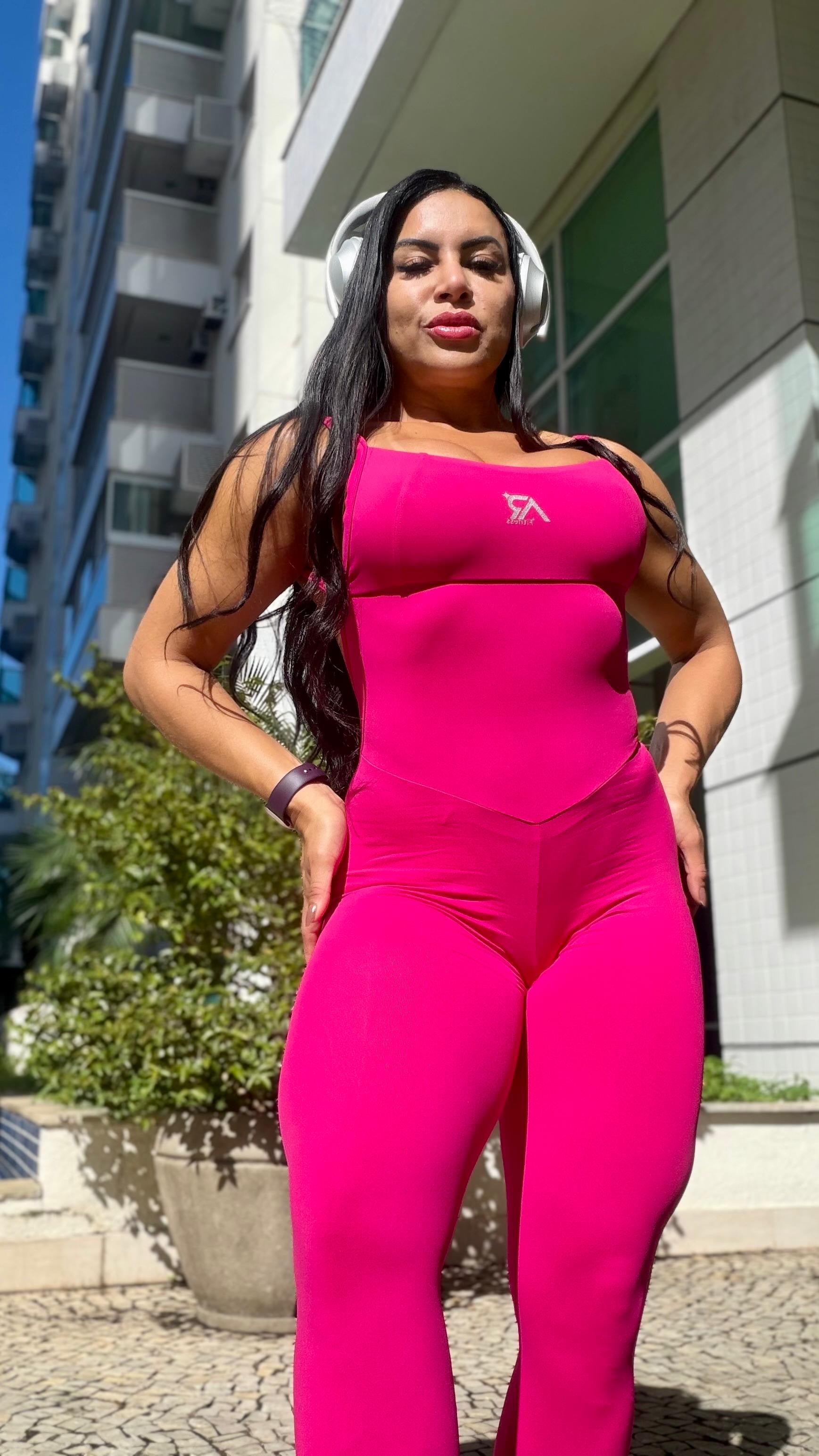 Macacão longo PINK barbie